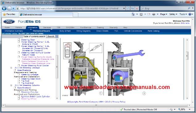 ford ka workshop manual